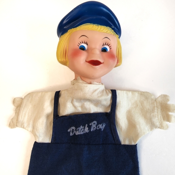 1960s VINTAGE DUTCH BOY PAINT Hand Puppet Toy - Picture 2 of 13